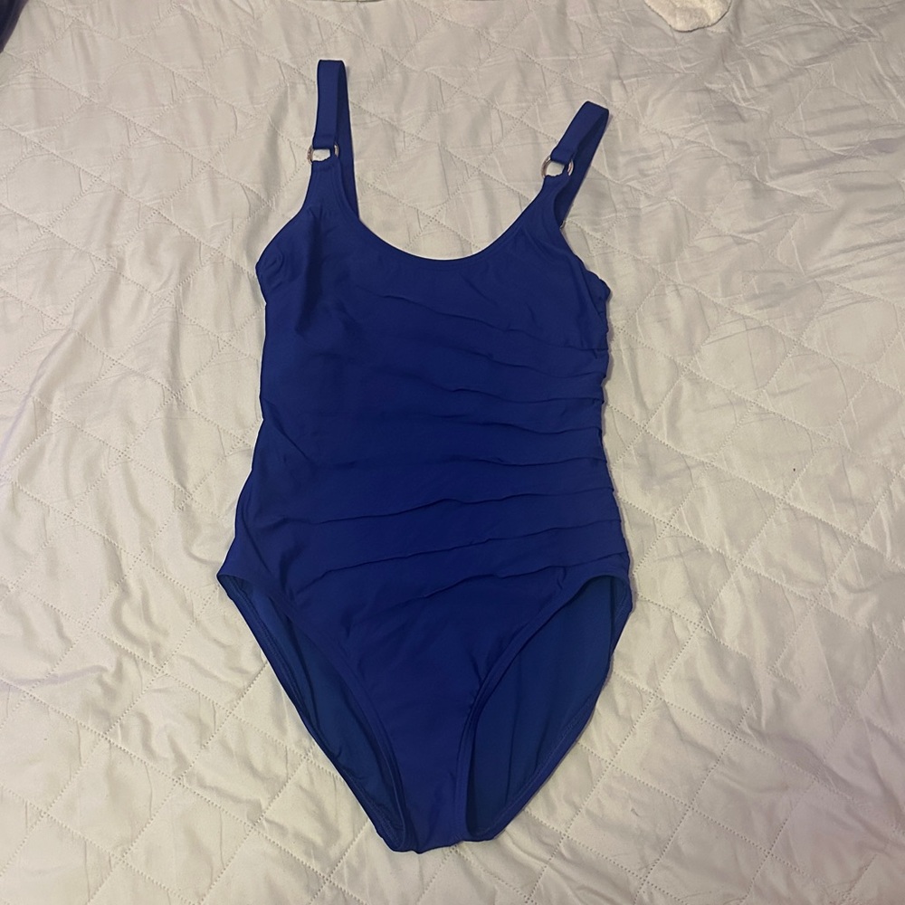 Blue One-Piece Swimsuit